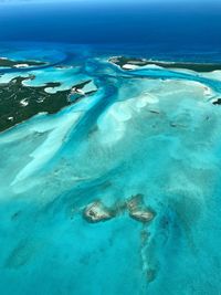 Aerial view of sea shore