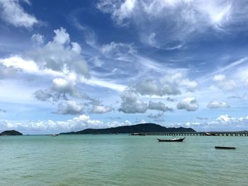 Scenic view of sea against sky