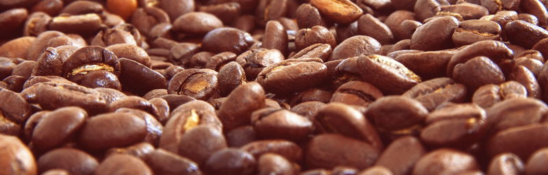 Full frame shot of coffee beans