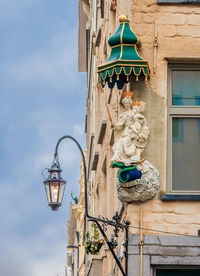 Low angle view of building against sky