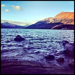 Scenic view of sea against sky