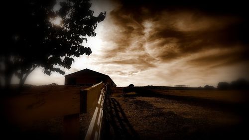 View of cloudy sky at sunset