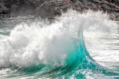 View of waves in sea