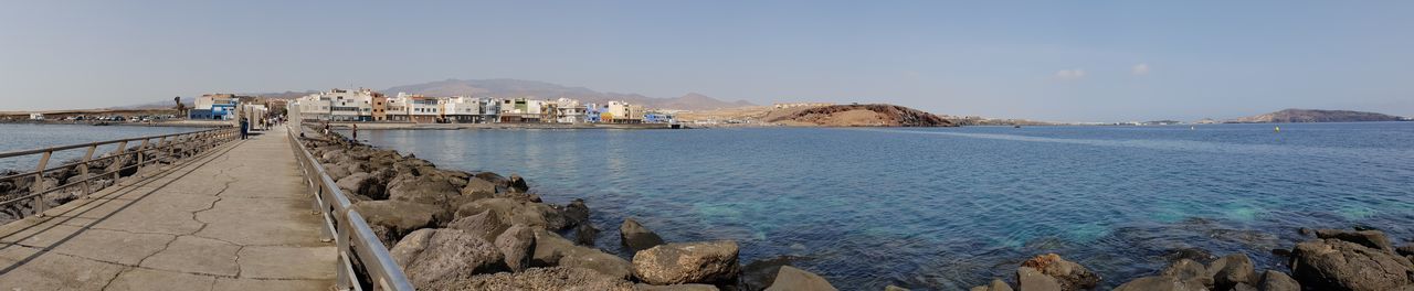 Panoramic view of sea against sky