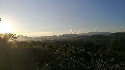 View of mountain range