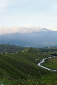 Scenic view of landscape against sky