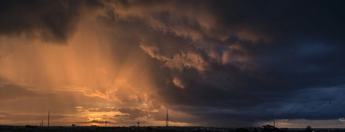 Low angle view of cloudy sky