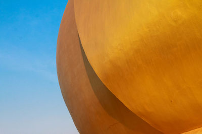 Close-up of orange wall