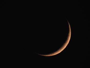 Scenic view of moon against sky at night