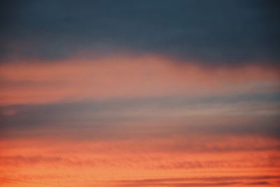 Scenic view of dramatic sky during sunset