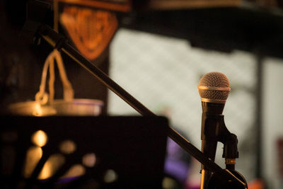 Close-up of piano keys