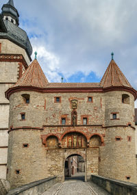 Exterior of historic building against sky