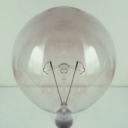 Low angle view of light bulb