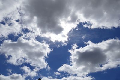 Low angle view of clouds in sky