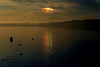 Scenic view of sunset sky