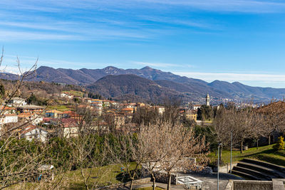 Hdr view of landscape from almenno san bartolomeo