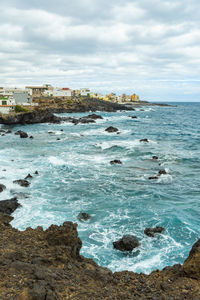 Cliff beach tenerife playa de las carretas