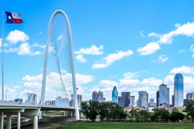 Skyline and bridge