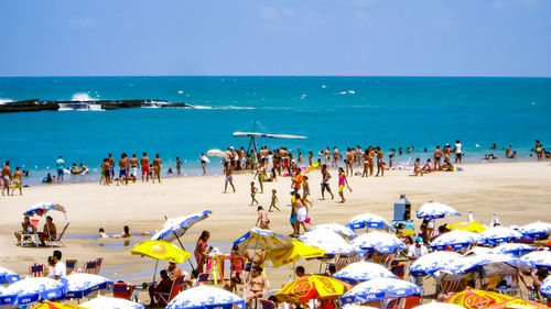 Group of people on beach