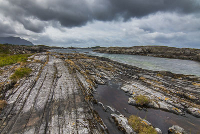 Panoramic view of land against sky