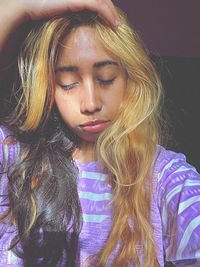 Portrait of a beautiful young woman