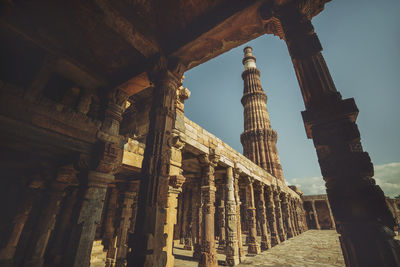 Low angle view of historical building