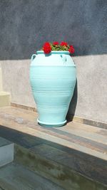 Close-up of flower on table