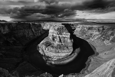 Scenic view of horseshoe bend