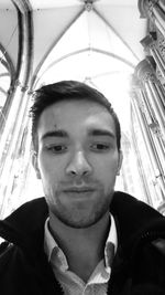 Close-up portrait of young man