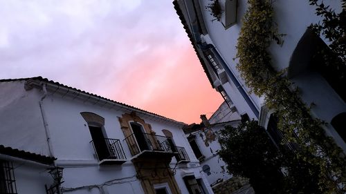 Low angle view of building against sky