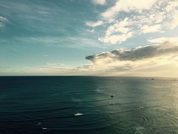 Scenic view of sea against sky