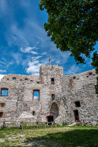 Low angle view of historical building against sky