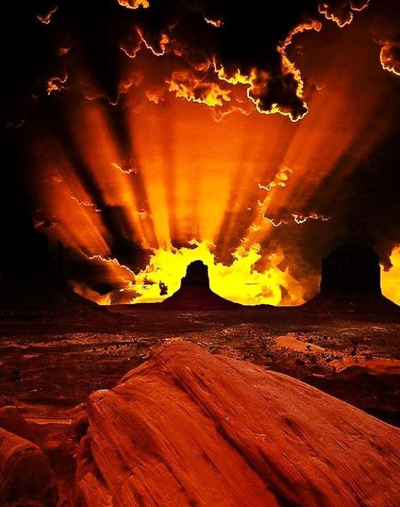 illuminated, cave, night, indoors, rock formation, burning, rock - object, heat - temperature, glowing, fire - natural phenomenon, flame, tourism, famous place, light - natural phenomenon, low angle view, travel destinations, tunnel, orange color, lighting equipment, no people