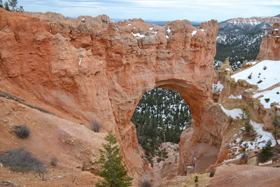 View of rock formations