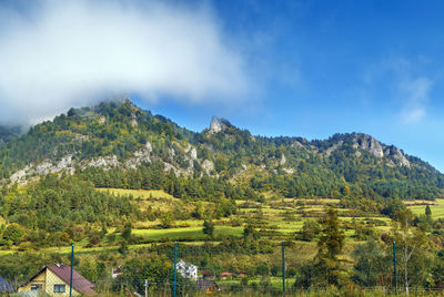 Landscape with haligovske skaly in slovakia