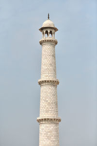 Low angle view of lighthouse against sky