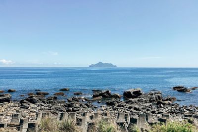 Scenic view of sea against sky