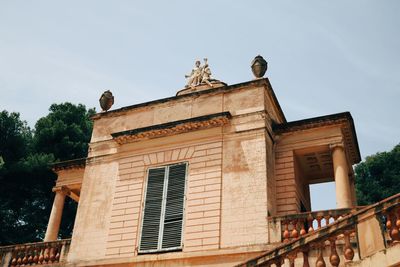 Low angle view of building against sky