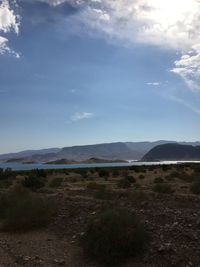 Scenic view of landscape against sky