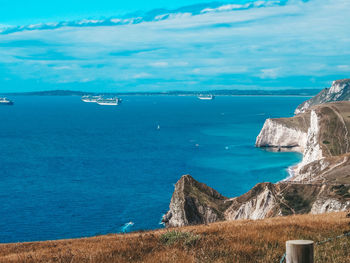 Scenic view of sea against sky