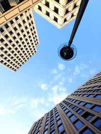 Low angle view of modern building against sky