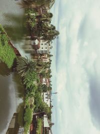 Reflection of clouds in water