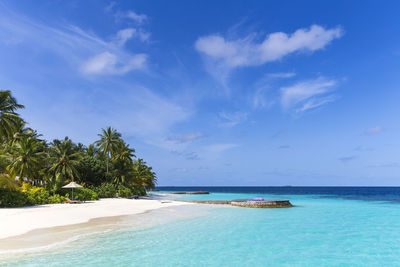 Beautiful tropical beach at maldives