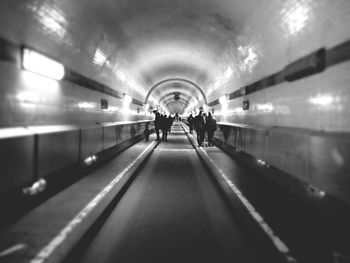 Underground walkway in subway