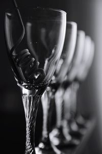 Close-up of wine glass on table