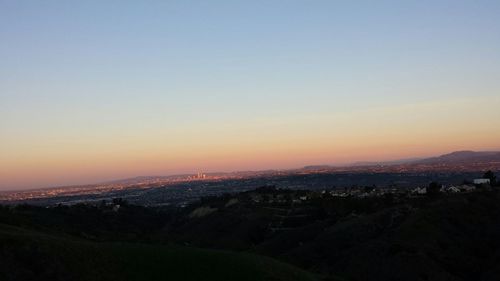 Cityscape at sunset