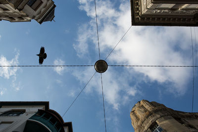 Low angle view of buildings against sky