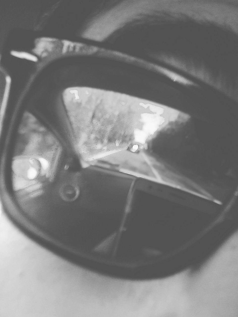transportation, mode of transport, close-up, land vehicle, car, reflection, part of, vehicle interior, indoors, glass - material, car interior, side-view mirror, travel, road, transparent, cropped, day, street