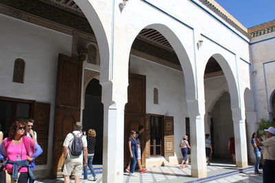 Group of people in historic building