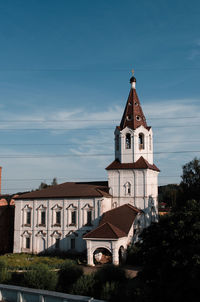 Exterior of building against blue sky
